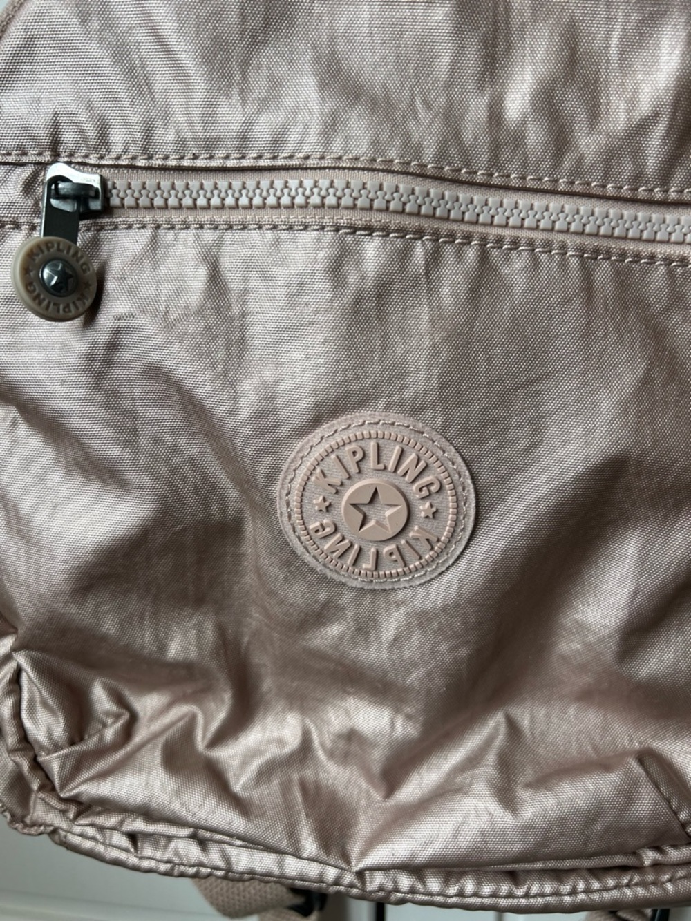 Kipling Rose Gold Mini Backpack - Picture 3 of 9